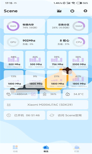 Scene帧率显示器