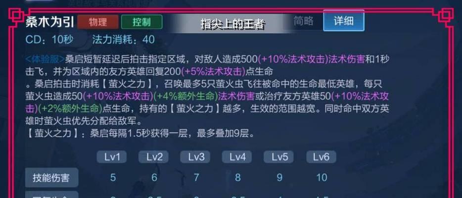 《王者荣耀》桑启出装攻略（解析桑启装备选择及搭配技巧，助你成为王者战场上的不败之王）