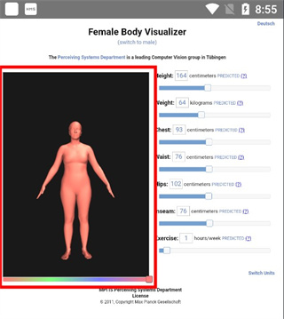BODY VISUALIZER中文版