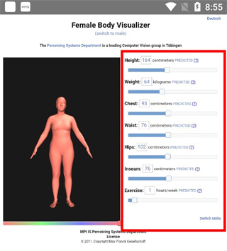 BODY VISUALIZER中文版